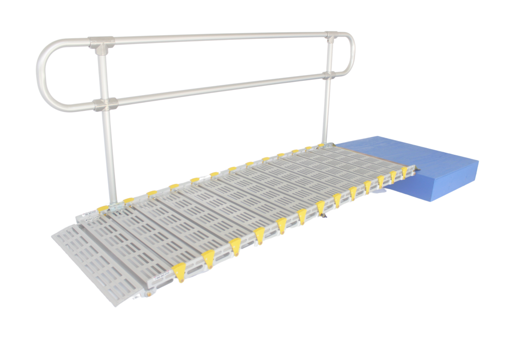 Loop End: A good option for people walking on the ramp to provide additional stability.